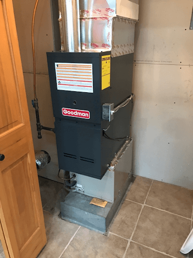 A newly-installed furnace in Elk River by Off The Hook