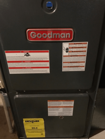 Furnace recently repaired in Ramsey by our local HVAC technicians