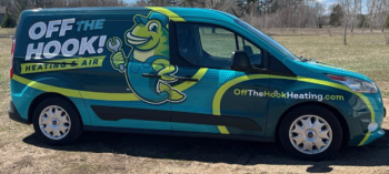 look out for the Off The Hook! Heating Air & Plumbing service van providing excellent service in the Sherburne County since 2019